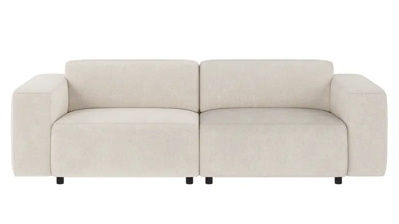 149600 b sb A Willard sofa 3-seater ivory fabric Anna #20 (c3).