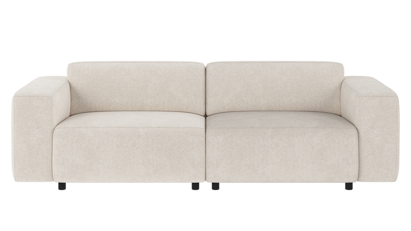 149600 b sb A Willard sofa 3-seater ivory fabric Anna #20 (c3).