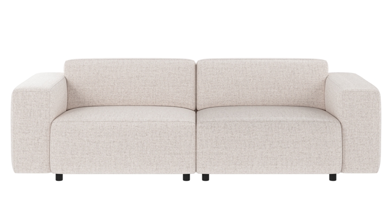 149770 b sb A Willard sofa 3-seater light beige fabric Oscar #1 (c3).