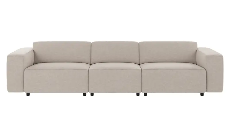 149781 b sb A Willard sofa 4-seater beige fabric Oscar #124 (c3).