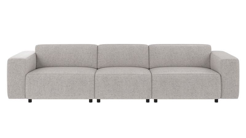 149791 b sb A Willard sofa 4-seater light grey fabric Oscar #196 (c3).