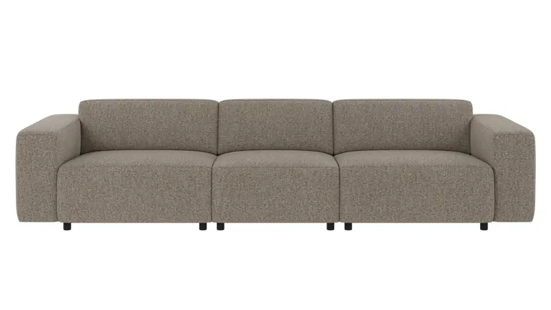 149801 b sb A Willard sofa 4-seater light brown fabric Oscar #13 (c3).