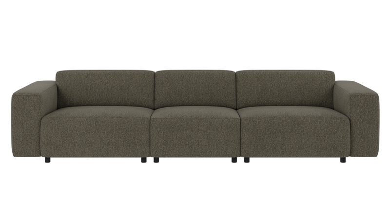 149811 b sb A Willard sofa 4-seater green-brown fabric Oscar #88 (c3).