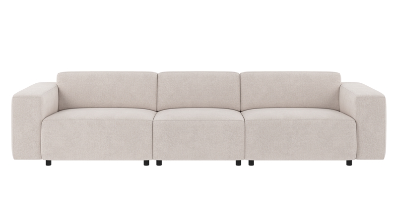 149101 b sb A Willard sofa 4-seater light beige fabric Brenda #22 (c1).