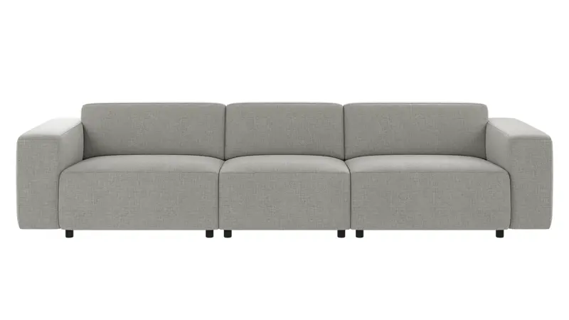 149511 b sb A Willard sofa 4-seater medium grey fabric Robin #149 (c3).