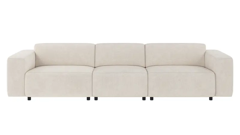 149601 b sb A Willard sofa 4-seater ivory fabric Anna #20 (c3).