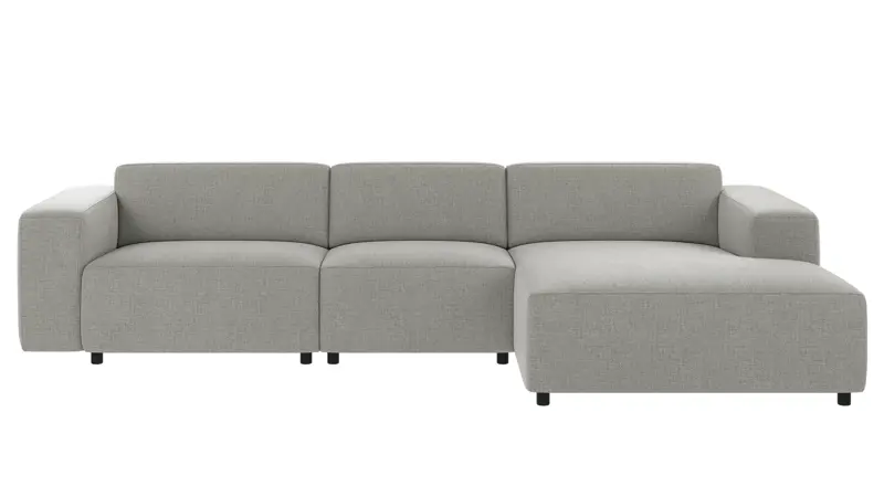 149513 b sb A Willard sofa 4-seater-chaise longue R medium grey fabric Robin #149 (c3).