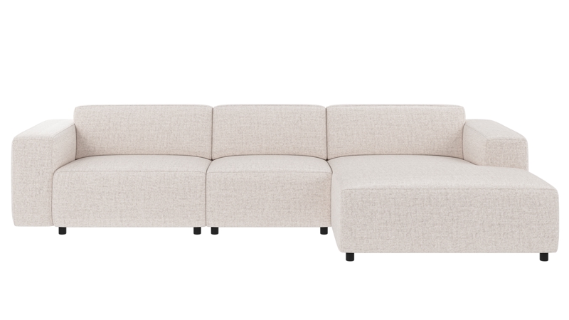 149773 b sb A Willard sofa 4-seater-chaise longue R light beige fabric Oscar #1 (c3).