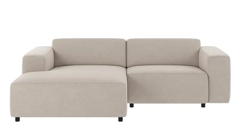 149784 b sb A Willard sofa 3-seater-chaise longue L beige fabric Oscar #124 (c3).
