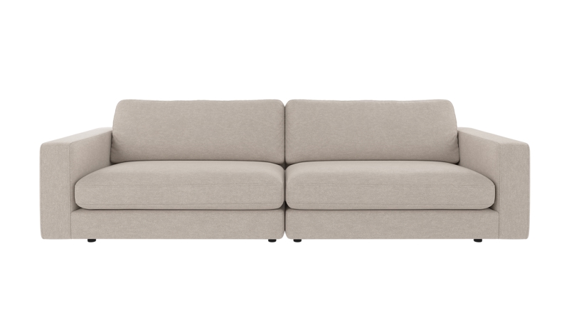 127884 b sb A Duncan sofa 3-seater beige fabric Oscar #124 (c3).