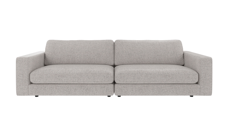 127904 b sb A Duncan sofa 3-seater light grey fabric Oscar #196 (c3).