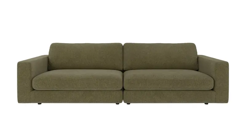 126984 b sb A Duncan sofa 3-seater dark green fabric Max #88 (c2).