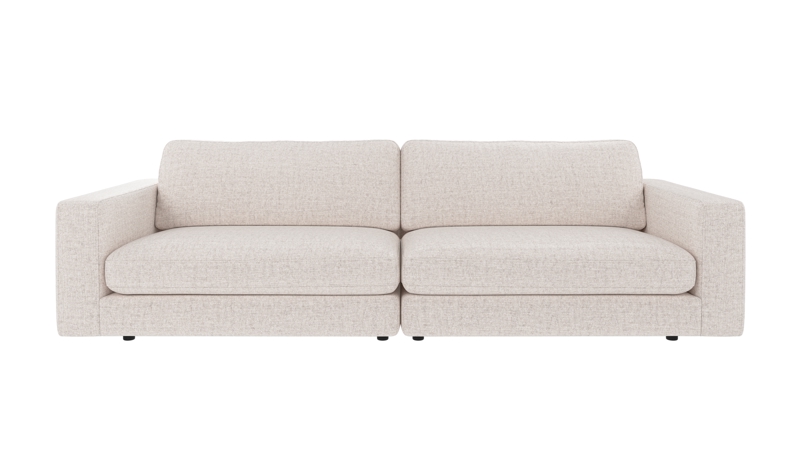 127864 b sb A Duncan sofa 3-seater light beige fabric Oscar #1 (c3).