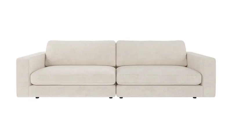 127584 b sb A Duncan sofa 3-seater ivory fabric Anna #20 (c3).