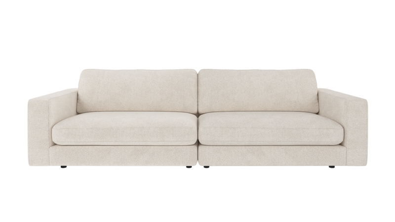 127584 b sb A Duncan sofa 3-seater ivory fabric Anna #20 (c3).