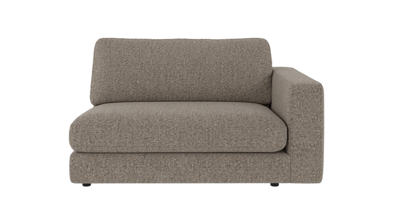 127930 b sb A Duncan 1,5 seater R light brown fabric Oscar #13 (c3).