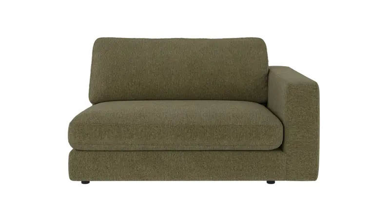 126990 b sb A Duncan 1,5 seater R dark green fabric Max #88 (c2).