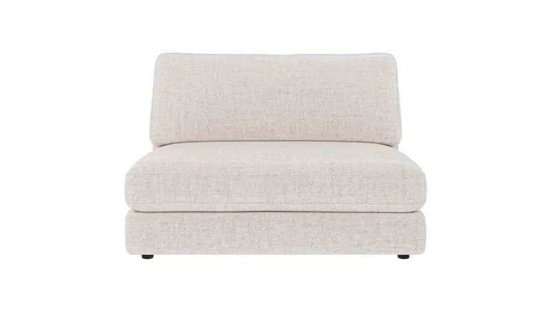 127861 b sb A Duncan 1,5 seat Middle sofa chair light beige fabric Oscar #1 (c3).