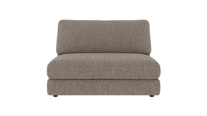 127921 b sb A Duncan 1,5 seat Middle sofa chair light brown fabric Oscar #13 (c3).