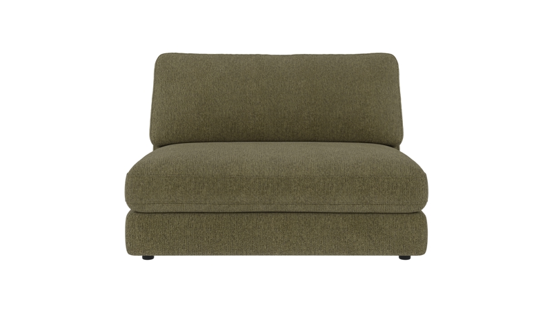 126981 b sb A Duncan 1,5 seat Middle sofa chair dark green fabric Max #88 (c2).
