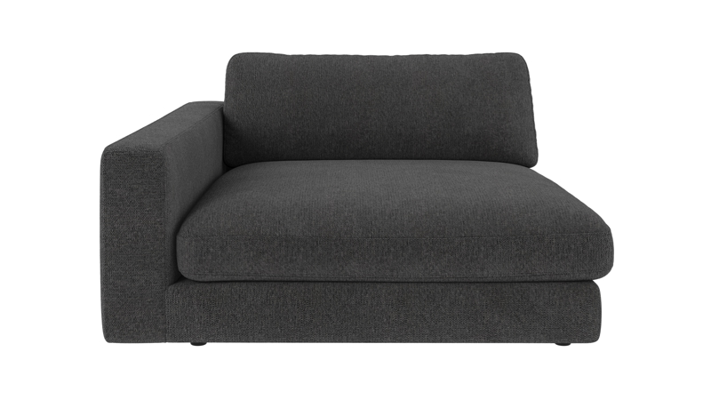 127022 b sb A Duncan 1,5 seater chaise longue L dark grey fabric Max #169 (c2).