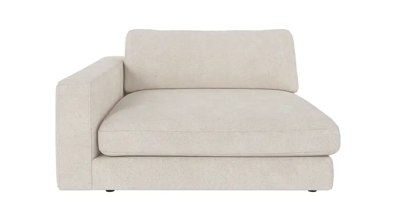 127582 b sb A Duncan 1,5 seater chaise longue L ivory fabric Anna #20 (c3).