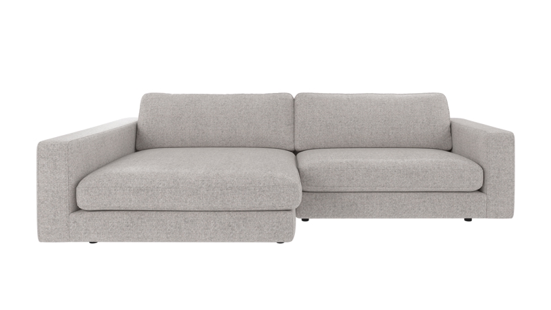 127908 b sb A Duncan sofa 3 seater-chaise longue L light grey fabric Oscar #196 (c3).
