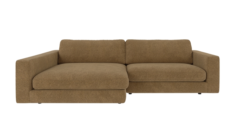 126948 b sb A Duncan sofa 3 seater-chaise longue L yellow fabric Max #170 (c2).