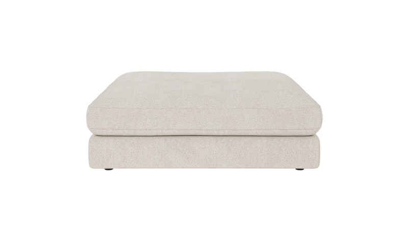 127580 b sb A Duncan foot stool ivory fabric Anna #20 (c3).