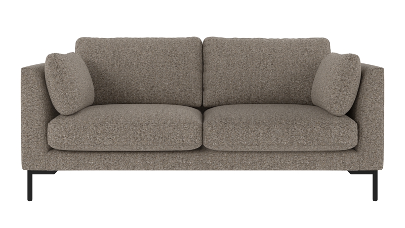 130291 b sb A Corwin sofa 2,5-seater light brown fabric Oscar #13 (c3).