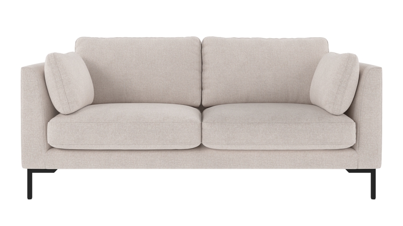 129631 b sb A Corwin sofa 2,5-seater light beige fabric Brenda #22 (c1).