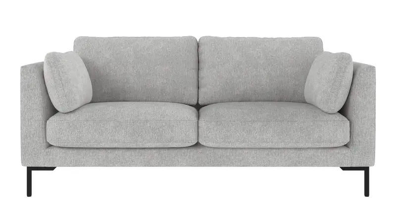 129721 b sb A Corwin sofa 2,5-seater light grey fabric Max #60 (c2).