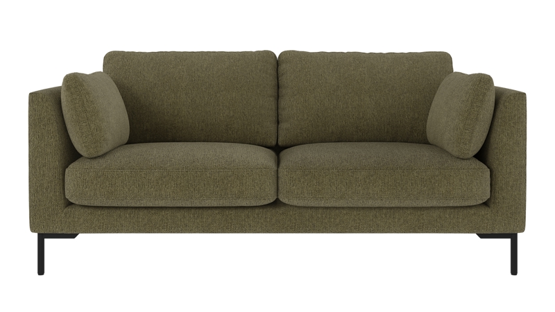 129751 b sb A Corwin sofa 2,5-seater dark green fabric Max #88 (c2).