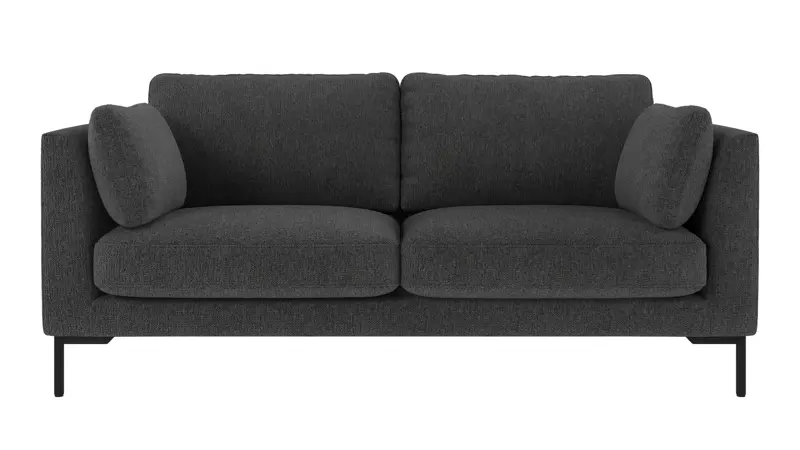 129771 b sb A Corwin sofa 2,5-seater dark grey fabric Max #169 (c2).
