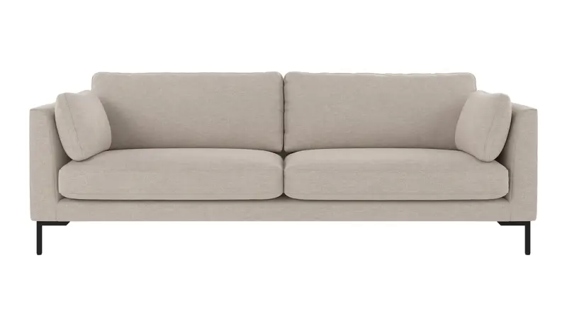 130270 b sb A Corwin sofa 3-seater beige fabric Oscar #124 (c3).