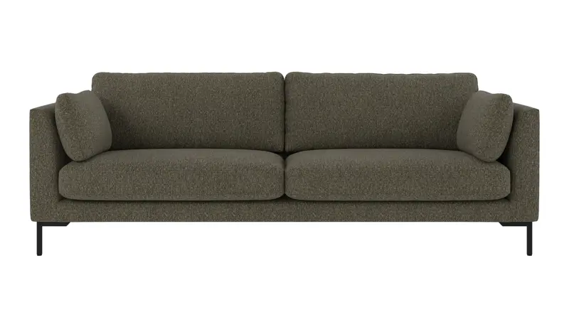 130300 b sb A Corwin sofa 3-seater green-brown fabric Oscar #88 (c3).