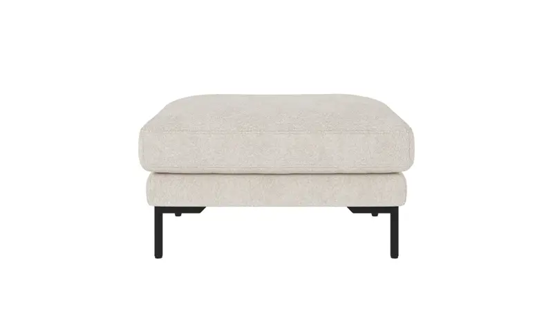 130112 b sb A Corwin foot stool ivory fabric Anna #20 (c3).