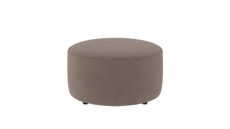 148312 b sb A Joplin pouf Ø70 beige fabric Brenda #34 (c1).