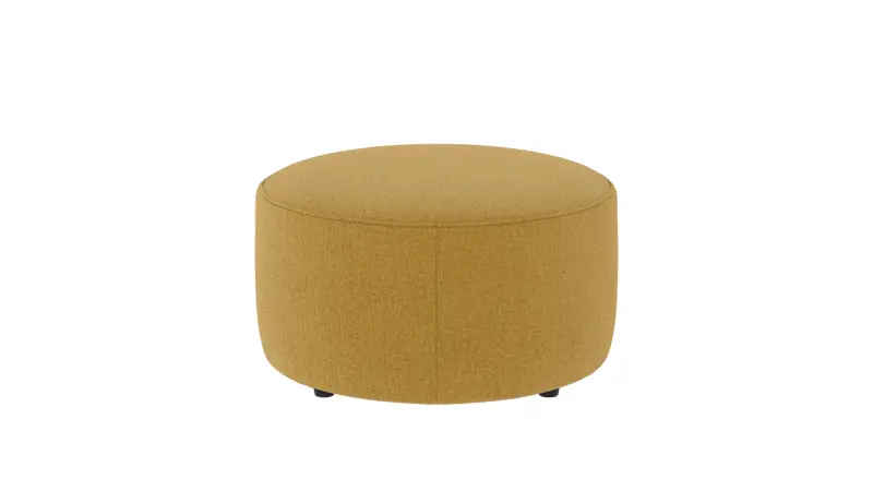 148314 b sb A Joplin pouf Ø70 yellow fabric Brenda #68 (c1).