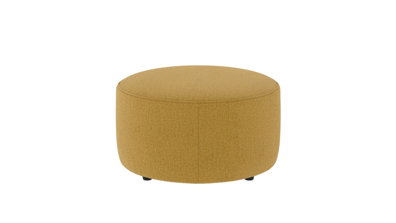 148314 b sb A Joplin pouf Ø70 yellow fabric Brenda #68 (c1).