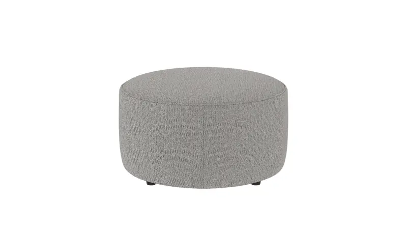 148332 b sb A Joplin pouf Ø70 grey fabric Max #180 (c2).