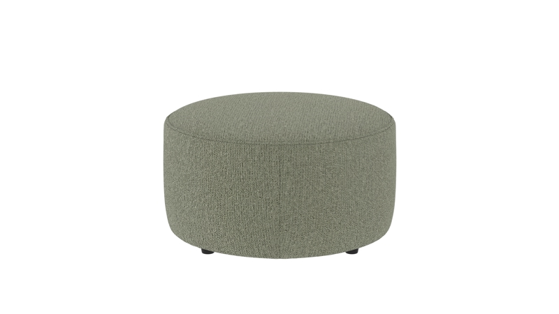 148331 b sb A Joplin pouf Ø70 green fabric Max #55 (c2).