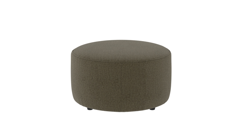 148315 b sb A Joplin pouf Ø70 green fabric Brenda #77 (c1).