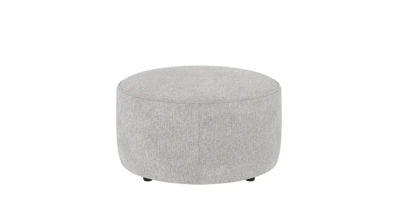 148333 b sb A Joplin pouf Ø70 light grey fabric Max #60 (c2).