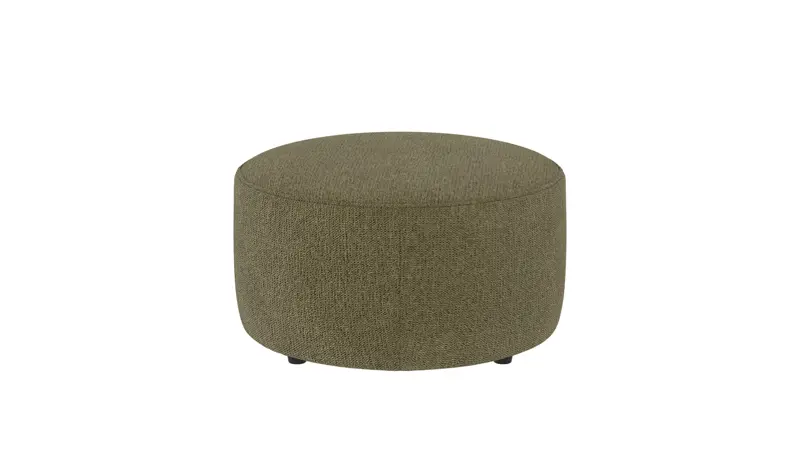 148336 b sb A Joplin pouf Ø70 dark green fabric Max #88 (c2).