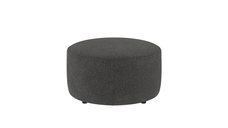 148338 b sb A Joplin pouf Ø70 dark grey fabric Max #169 (c2).