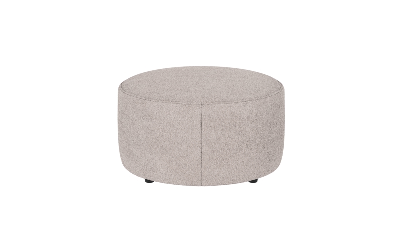 148360 b sb A Joplin pouf Ø70 white fabric Greg #1 (c2).