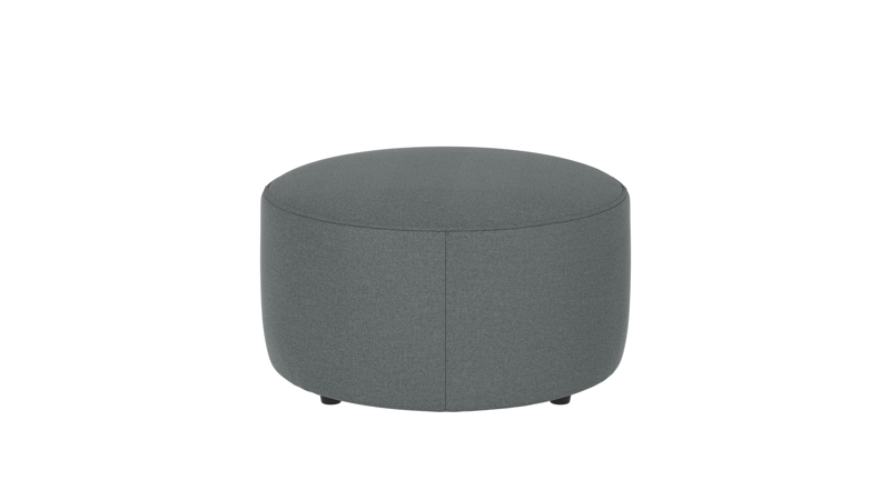 148385 b sb A Joplin pouf Ø70 green fabric Rita #158 (c2).