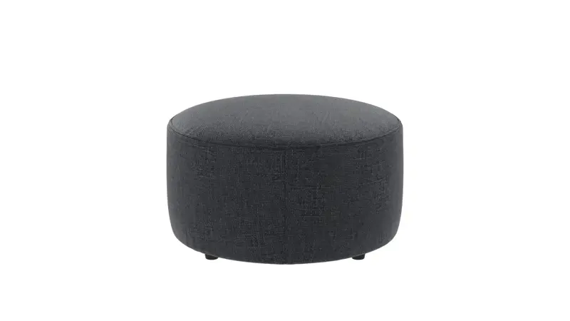 148403 b sb A Joplin pouf Ø70 dark blue fabric Robin #90 (c3).