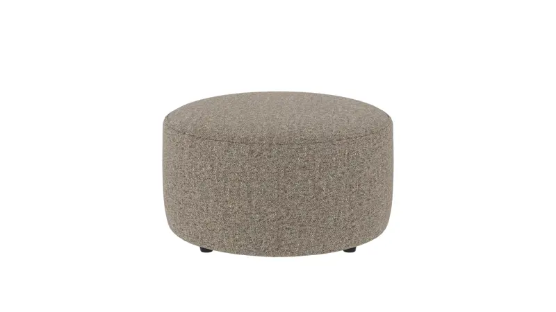 148443 b sb A Joplin pouf Ø70 light brown fabric Oscar #13 (c3).